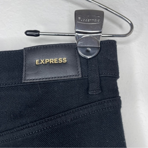 Express Straight Super High Rise Jeans Size 6 Distressed - Picture 7 of 11